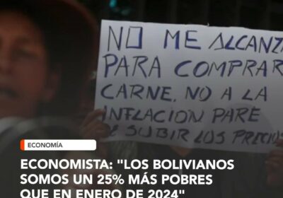 El único que no ve la crisis en Bolivia es el presidente Arce. Él…