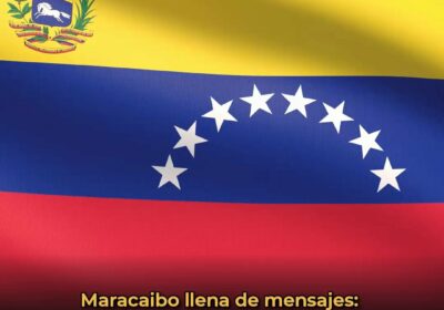 🇻🇪 | Bustos y paredes en Maracaibo amanecieron con mensajes como «9E cae la…