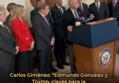 🇺🇸🇻🇪 | ÚLTIMA HORA El congresista Carlos Giménez (@RepCarlos) aseguró que el 10 de…