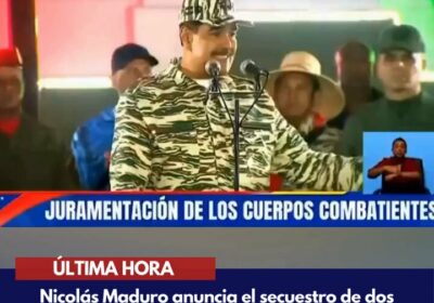 | ÚLTIMA HORA: Maduro anuncia el secuestro de dos ciudadanos estadounidenses, dos colombianos y…