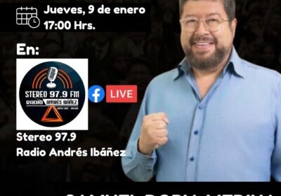 A las 17:00 conversaré con Mario Rosado en Radio Andrés Ibáñez