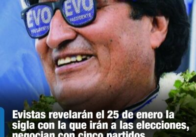 | #Política La facción evista está decidido a ir a las elecciones generales…