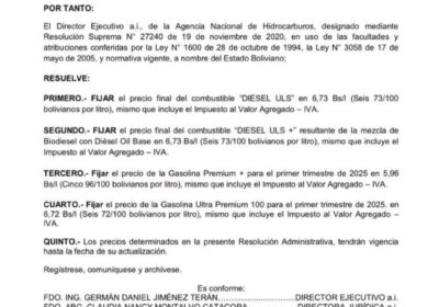 El gobierno ha bajado los precios de los combustibles que no están subvencionados y…