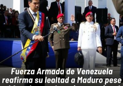 Nicolás Maduro agradeció el juramento de “reconocimiento y lealtad”, al tiempo que dijo que…