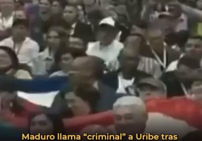 🇻🇪 | ÚLTIMA HORA Nicolás Maduro califica a Álvaro Uribe de “paramilitar”, “criminal” y…