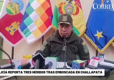 El Comando Departamental de la Policía en Potosí reporta tres efectivos heridos tras el…