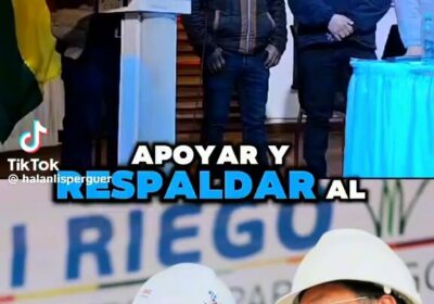 Alan Lisperger, ahora ex ministro de Medio Ambiente, hacía campaña para quedarse en el…