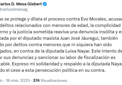 | El expresidente @carlosdmesag rechaza que se reavive proceso contra la diputada Luisa…