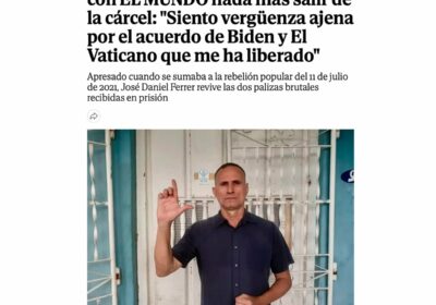 🇨🇺🇺🇸 | ÚLTIMA HORA El líder opositor cubano José Daniel Ferrer, tras su excarcelación,…