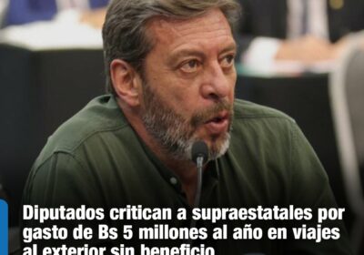 | #Política El diputado Arce denunció que los diputados se gastaron casi Bs…