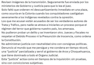 | 𝐄𝐕𝐎: 𝐒Ó𝐋𝐎 𝐅𝐀𝐋𝐓Ó 𝐐𝐔𝐄 𝐎𝐑𝐃𝐄𝐍𝐄𝐍 𝐌𝐈 𝐃𝐄𝐒𝐂𝐔𝐀𝐑𝐓𝐈𝐙𝐀𝐌𝐈𝐄𝐍𝐓𝐎 El expresidente @evoespueblo afirma que…