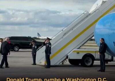 🇺🇸 | ÚLTIMA HORA El presidente Donald Trump, junto a Melania y su hijo…