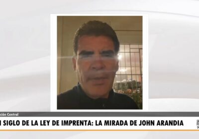 El periodista John Arandia, en el centenario de la Ley de Imprenta: “El gremio…