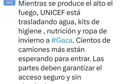 #Mundo La #ONU desplaza ayuda humanitaria a #Gaza. Mientras se produce el alto el…