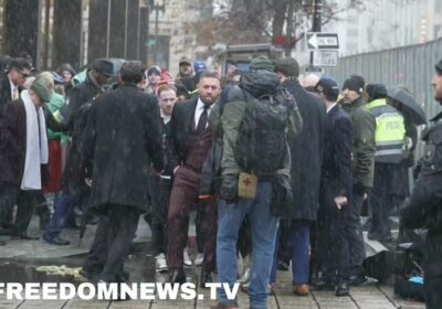 🇺🇸 | Así llegó Conor McGregor al Capital One Arena de Washington , para…