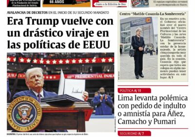 Buenos días, estimados seguidores. Les presentamos la #portada de nuestra edición impresa de hoy,…