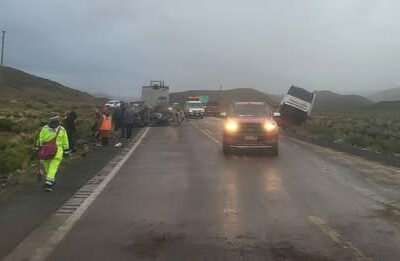 | Esta madrugada se registró un accidente de tránsito en la carretera #Oruro…