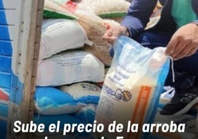 El precio de la arroba de arroz de Emapa pasó de Bs 50,50 a…