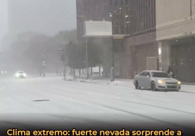 🇺🇸 | Houston vive una nevada histórica: un evento climático sin precedentes ha cubierto…