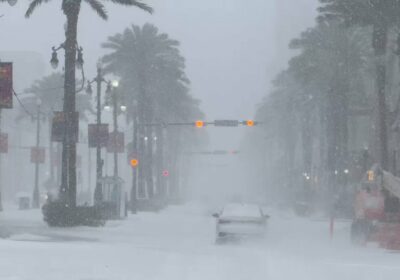 🇺🇸 | AHORA Las inesperadas nevadas también han llegado al centro de New Orleans,…