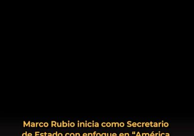 🇺🇸 | AHORA Marco Rubio asume como Secretario de Estado y arranca con la…