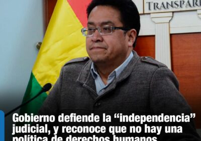 | El ministro de Justicia encabezará la delegación boliviana para responder a la…