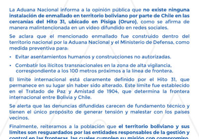 | Ante denuncias de supuesta “pérdida de soberanía” en la frontera con #Chile,…