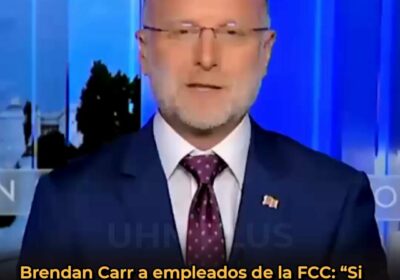 🇺🇸 | El presidente de la Comisión Federal de Comunicaciones (FCC), Brendan Carr, afirmó:…