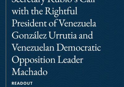 🇺🇸🇻🇪 | El Departamento de Estado de la administración Trump reafirmó su reconocimiento a…