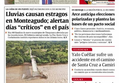 Buenos días, estimados seguidores. Les presentamos la #portada de nuestra edición impresa de hoy,…