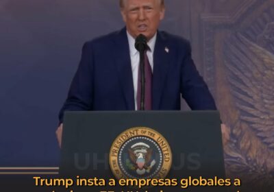 🇺🇸 | El Presidente Donald Trump en el Foro Económico Mundial advirtió: “Mi mensaje…