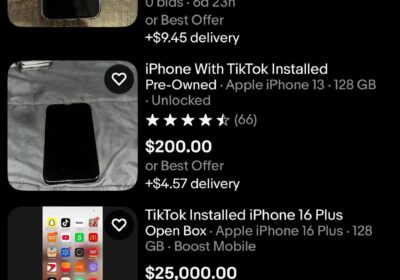 🇺🇸 | ATENCIÓN iPhones con TikTok instalado están alcanzando precios de hasta 25 mil…