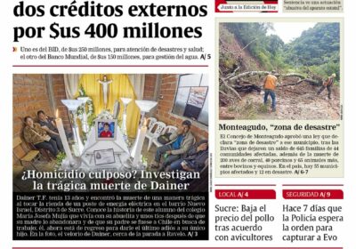 Buenos días, estimados seguidores. Les presentamos la #portada de nuestra edición impresa de hoy,…