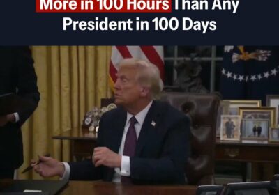 🇺🇸 | La Casa Blanca afirma que Trump logró más en 100 horas que…