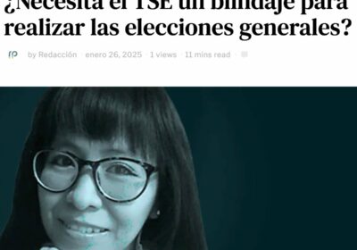 «No, el TSE no necesita ningún blindaje externo (…). Señores vocales del TSE, actúen…