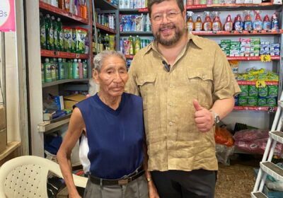 Hoy tuve el honor de conocer a un héroe boliviano. Andrés Caquigua Verá Benemérito…