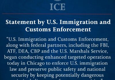 🇺🇸 | ÚLTIMA HORA ICE anuncia el inicio de operativos en Chicago junto con…