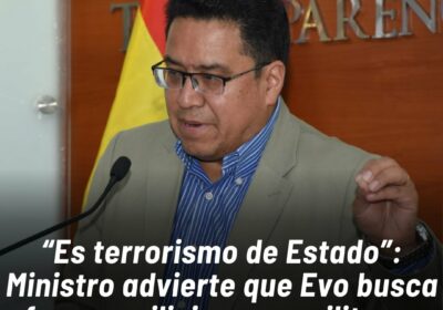 César Siles respondió a las declaraciones de Morales sobre el riesgo de una “lucha…