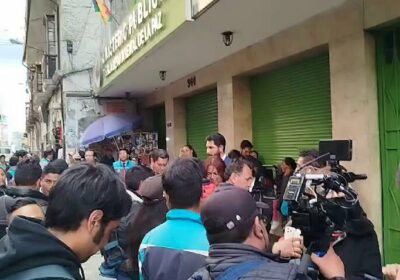 | David Ramos, director de Infraestructura de la Subalcaldía de Cotahuma, brinda su…