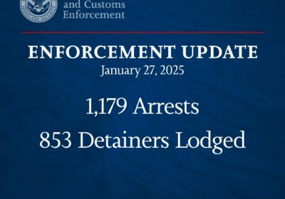 🇺🇸 | ÚLTIMA HORA Record: ICE reporta 1,179 arrestos y 853 órdenes de detención…