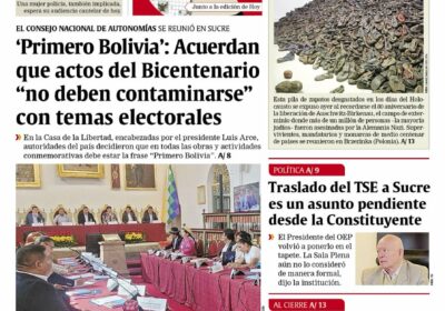 Buenos días, estimados seguidores. Les presentamos la #portada de nuestra edición impresa de hoy,…