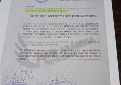 UNA LOCURA!!! Dos mandamientos, uno de libertad y el otro de detención domiciliaria, dictada…