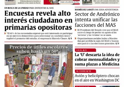 Buenos días, estimados seguidores. Les presentamos la #portada de nuestra edición impresa de hoy,…