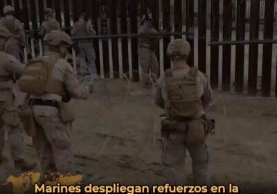 🇺🇸🇲🇽 | Infantes de Marina de han comenzado a reforzar la frontera sur cerca…