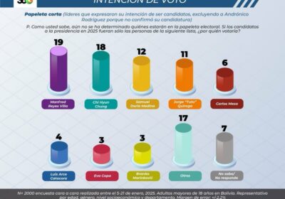 | #EleccionesGenerales Una encuesta de intención de voto publicada por Marcelo Claure, considerando…