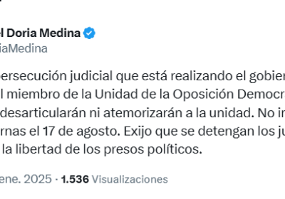 | «𝐍𝐎 𝐃𝐄𝐒𝐀𝐑𝐓𝐈𝐂𝐔𝐋𝐀𝐑Á𝐍 𝐍𝐈 𝐀𝐓𝐄𝐌𝐎𝐑𝐈𝐙𝐀𝐑Á𝐍 𝐀 𝐋𝐀 𝐔𝐍𝐈𝐃𝐀𝐃» ▶️ Samuel Doria rechaza la…