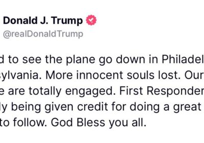🇺🇸 | Trump sobre el avión caído en Filadelfia: “Una tragedia devastadora, más almas…