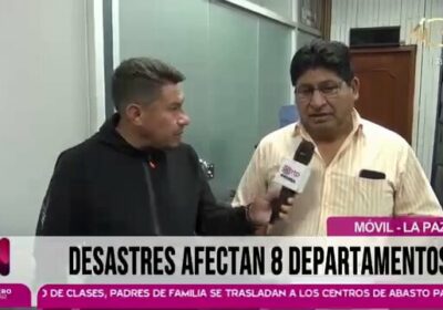 | El viceministro de Defensa Civil, Juan Carlos Calvimontes, continúa pidiendo a la…