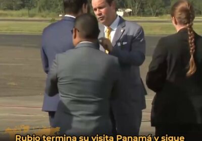 🇵🇦🇺🇸🇸🇻 | El Secretario de Estado, Marco Rubio, deja Panamá tras reunirse en la…