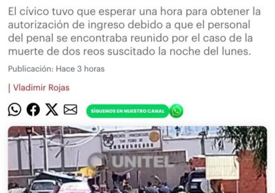 Hoy recibí la visita de @TeyoCochamanidi, nuevo presidente del Comité pro Santa Cruz. Me…